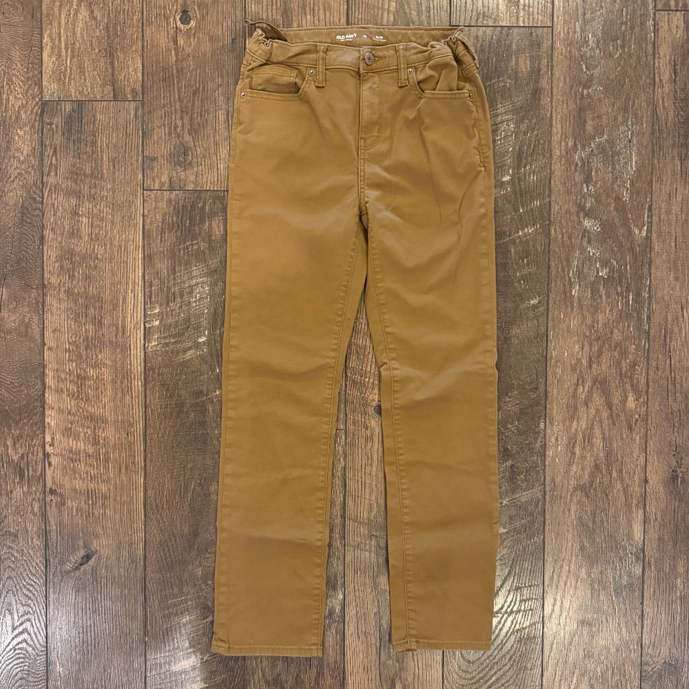 Boys Old Navy Karate Slim Khaki Pants - sz 14